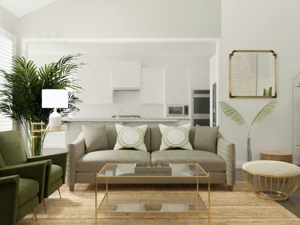 An interior image of a staged home in Oakville.